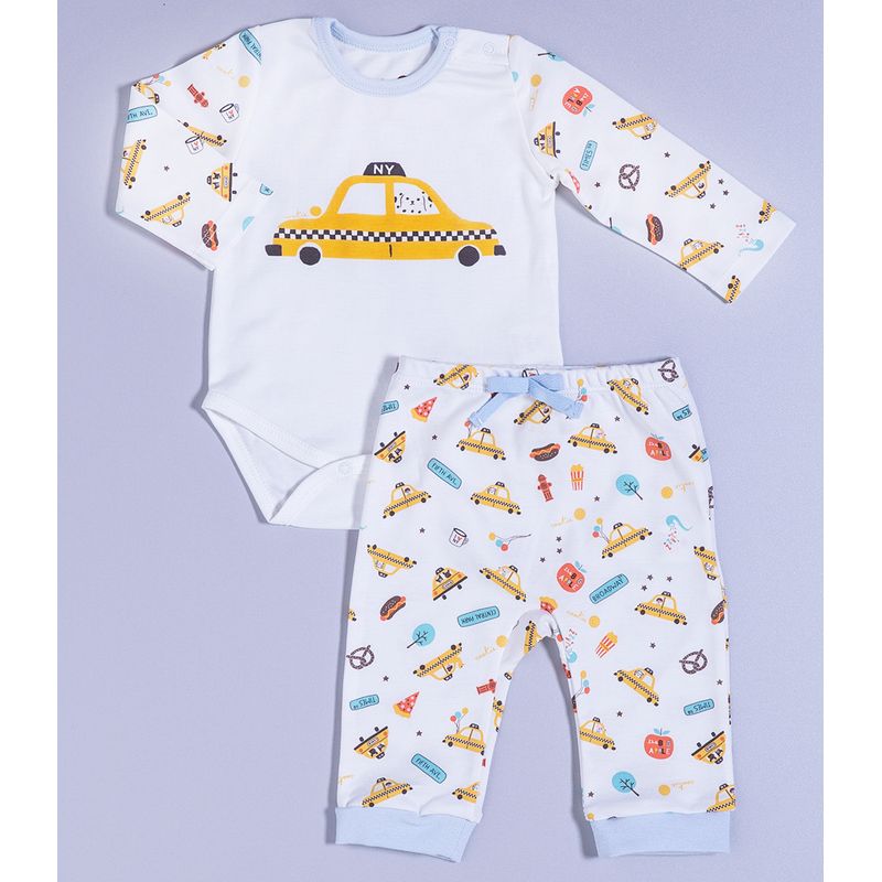 Pijama Bebe Algodao Pima Basics New York City Cookie Dreams Cookiedreams